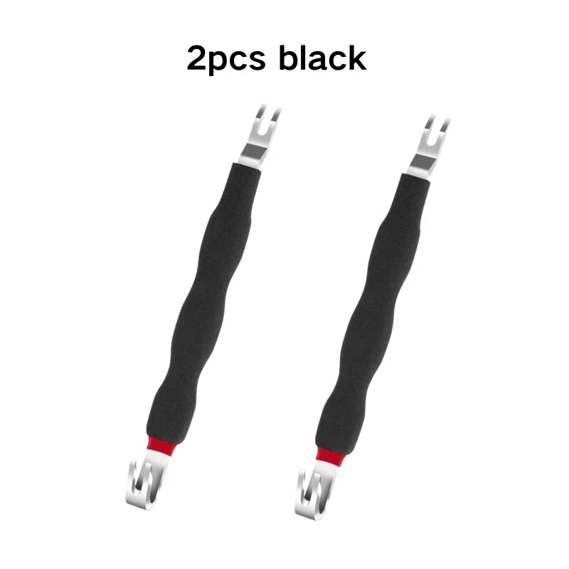 Two black universal electrical terminal connector removal tools with silver tips