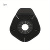 Two black anti-leak wiper arm hole covers with a central opening and surrounding slots.