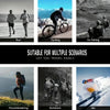 A collage showing various outdoor activities including running, cycling, go fishing, mountaineering, outdoors, and skiing.