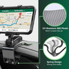 Primer plano de una ruta Franklin St Nebraska Ave en la pantalla de un teléfono montado en un coche, mostrando el diseño de r