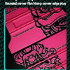 Pink rounded corner film/sharp corner edge plug tool for vinyl wrap application