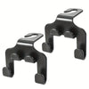 Black universal car seat mobile phone holder with storage hooks