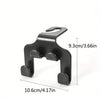 Black universal car seat mobile phone holder with storage hook.