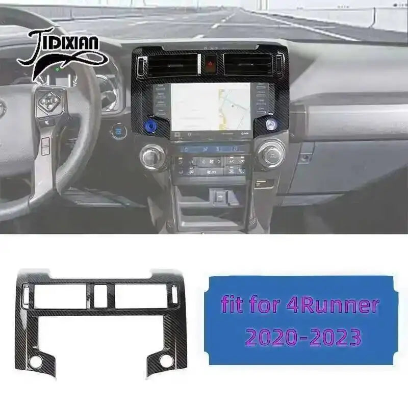 Carbon fiber grain interior and exterior decoration kit fit for 4Runner models from 2020 to 2023