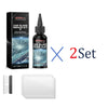 A set of Ray Hong car glass repair kits including a bottle and a plastic cover for windshield crack repair