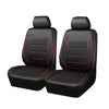 Black PU leather car seat covers for SUVs shown in a side view.