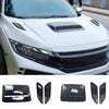 Éléments de garniture de capot universels noirs pour ventilation de voiture, pour personnalisation