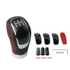 Black manual gear shift knob with speed covers and interchangeable covers in various sizes