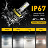 IP67 waterproof and dustproof LED fog light bulb with amber yellow light