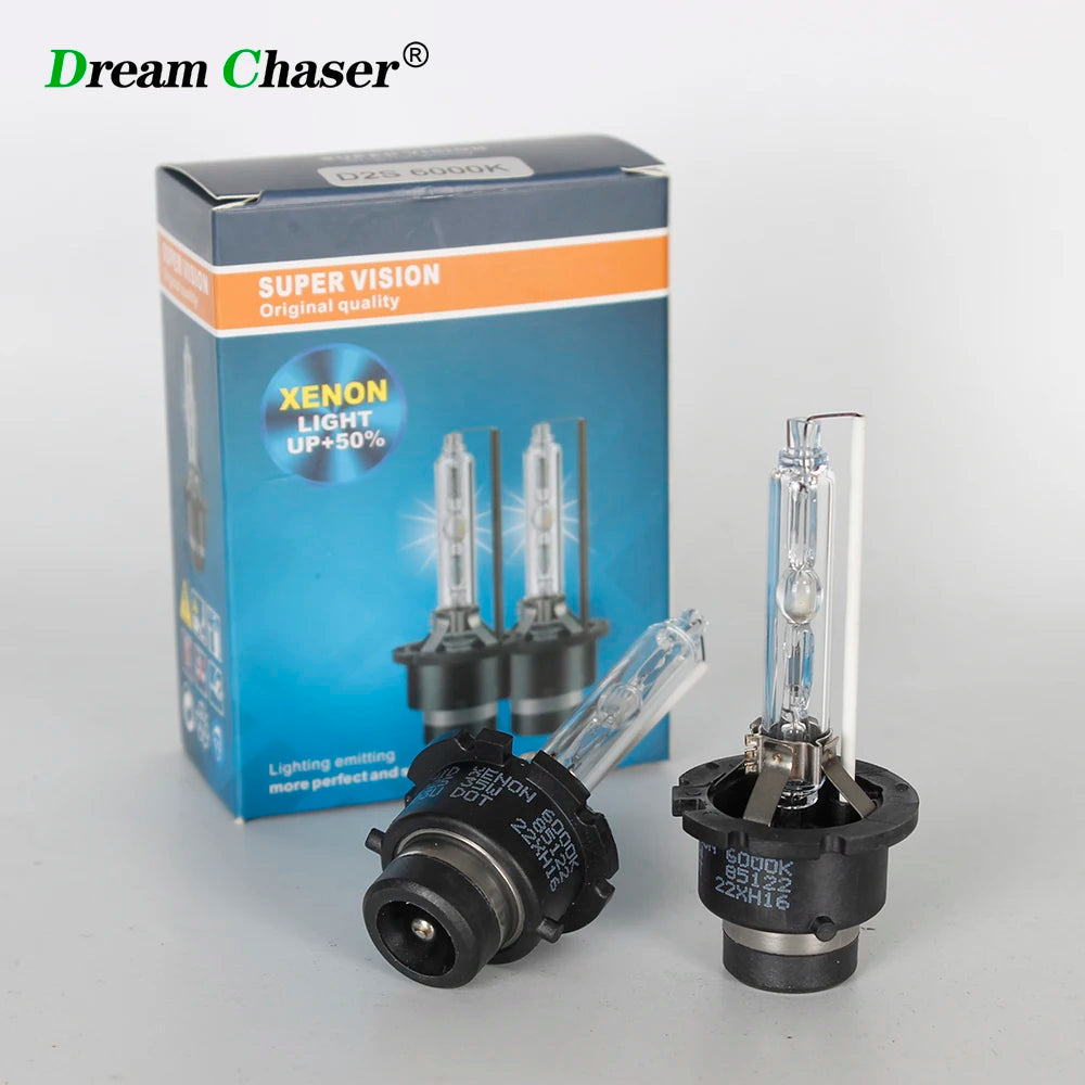 A box and a single Xenon HID light bulb are shown for sale.