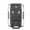 A black multi-button remote key fob with a reset symbol and lock icons.