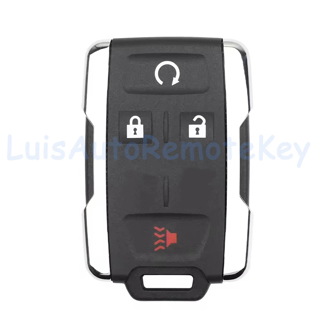 A black multi-button remote key fob with a reset symbol and lock icons.