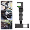 Soporte para teléfono de coche negro giratorio 360° diseñado para fijarse al espejo retrovisor para visualización manos libre