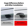 Before and after comparison of an anti-fog waterproof rain cover for a rear camera.