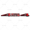 Black and red 3D metal alloy decal for Camaro and Cruze vehicles