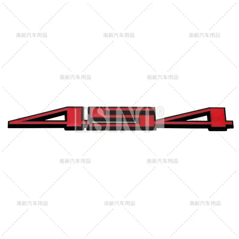 Black and red 3D metal alloy decal for Camaro and Cruze vehicles