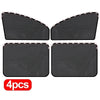 Four black magnetic car window sunshades for UV protection