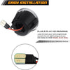 Black LED cargo trunk light assembly with a plug for easy installation