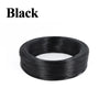 Black flexible LED wire coiled for heating applications