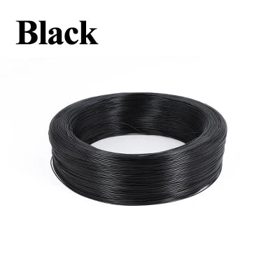 Black flexible LED wire coiled for heating applications