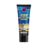 A tube of Car Scratch & Swirl Remover polish with a purple shield logo and black packaging.