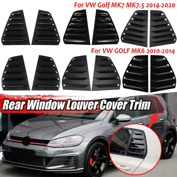 Tapa de persiana para la ventana trasera negra para modelos VW Golf MK7 y MK6