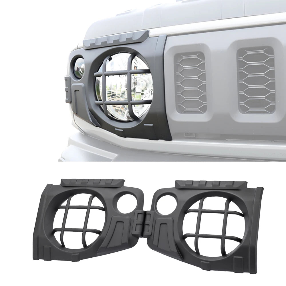 Ensemble de garniture plastique noir pour phare et feu arrière de Suzuki Jimny.