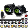 A set of 11 eyes with 8 emoticons and 14 car logo modes for dynamic devil's eye car headlights