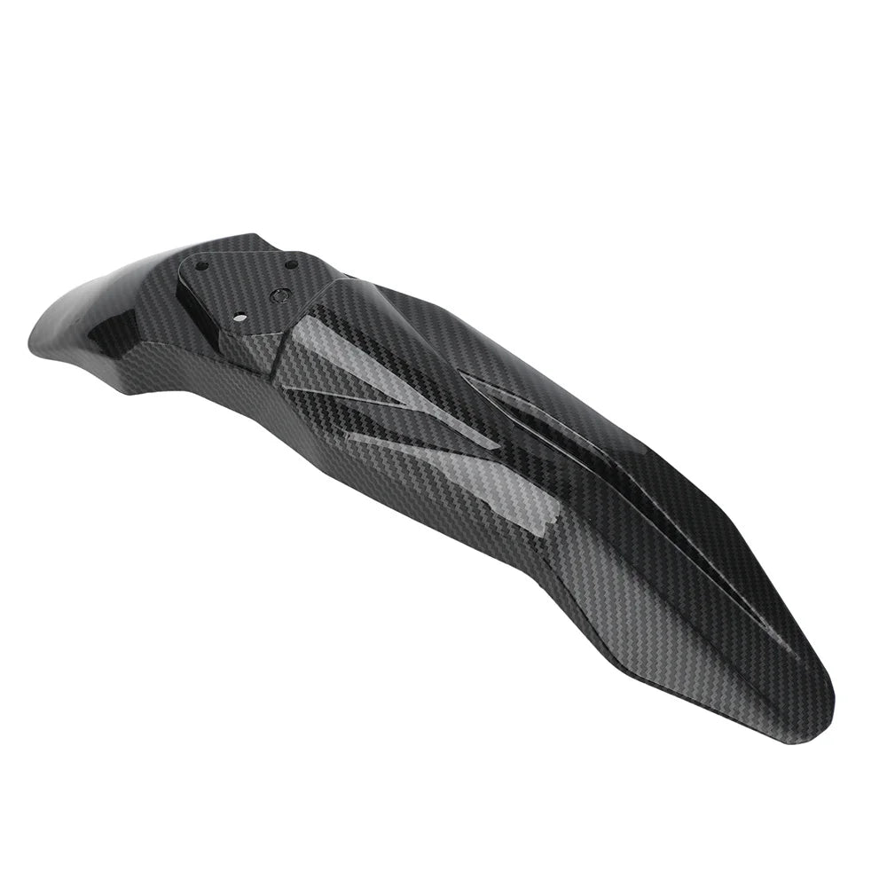 Black carbon fiber motorcycle mudguard and protection kit for Talaria models