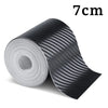 Film de protection tissé en fibre de carbone noire, 7 cm de long.