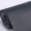 Rollo de parches de reparación autoadhesivos de cuero PU gris oscuro para sofás y bolsos