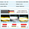 Dual-Color LED Spotlight Headlight for Vehicles