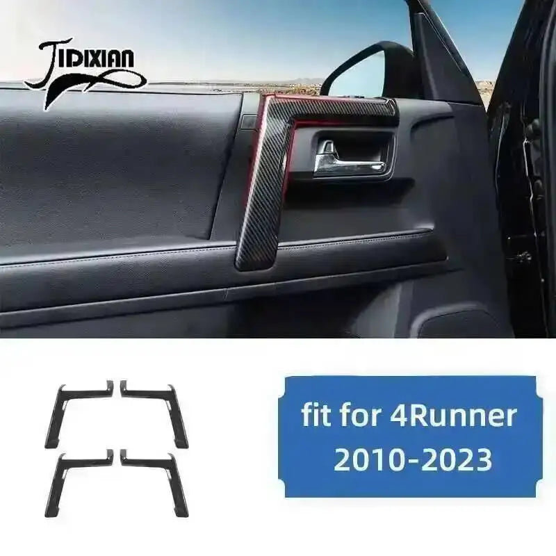 Carbon fiber grain interior trim and exterior decoration for a Toyota 4Runner.