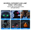 Universal exposure flash lamp widely applicable for cars, helmets, motorcycles, bicycles, drones, and outdoor use