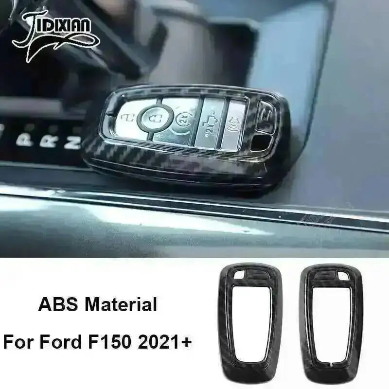 ABS material carbon fiber grain interior trim kit for Ford F150 2021+
