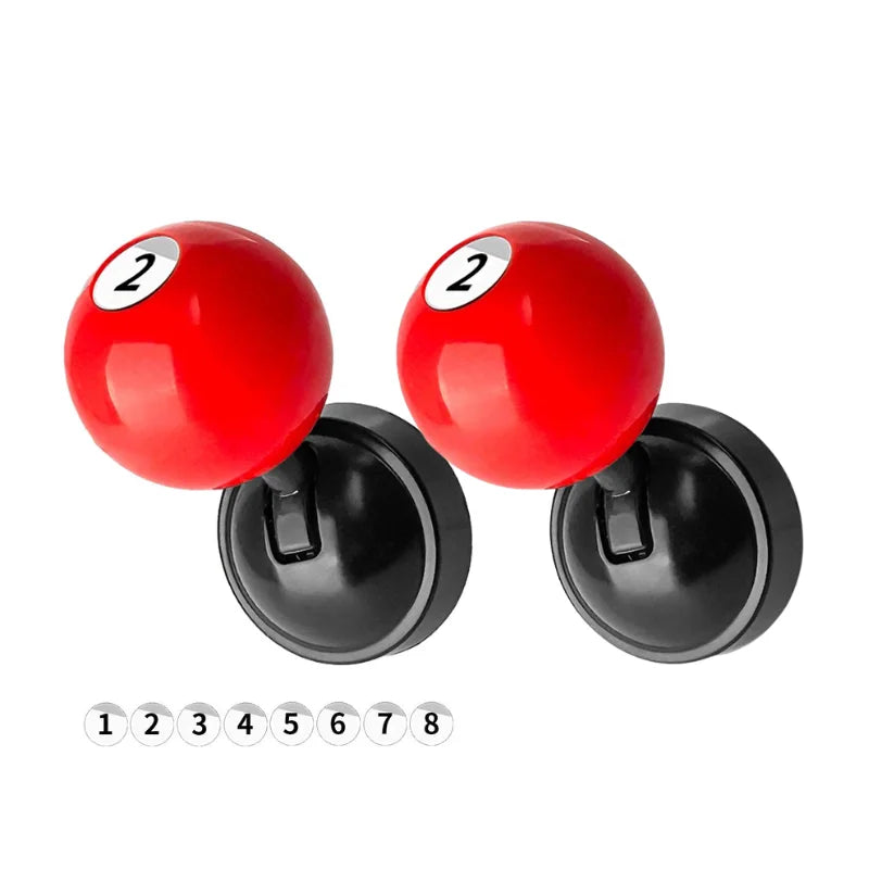 Two red buttons labeled 2 and a black joystick with numbered buttons 1 through 8