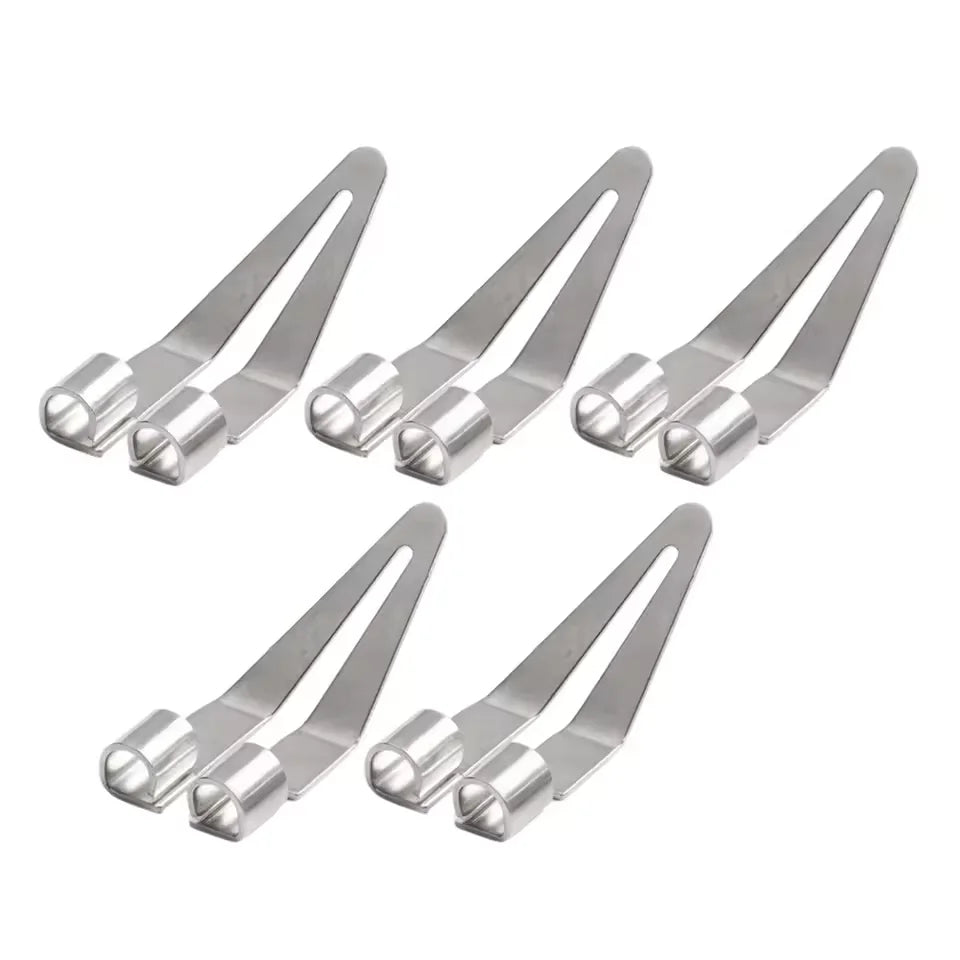 A set of precision plastic welding and repair tools with silver-colored jaws.