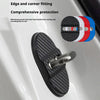 Black textured protective covers for car door locks, designed to prevent rust and corrosion.