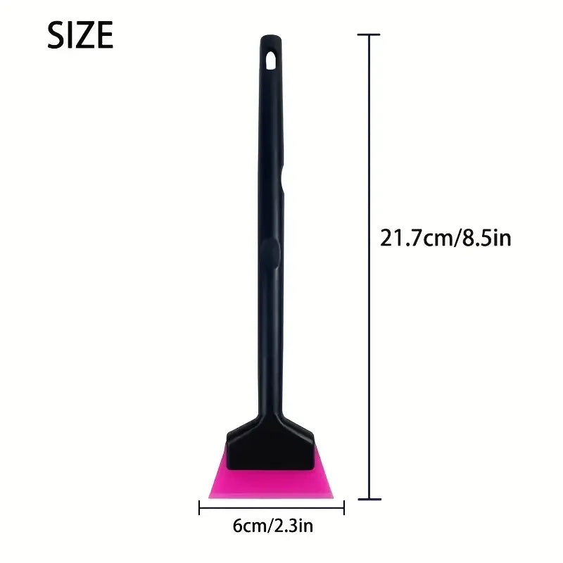 A black car window film installation tool shown with dimensions of 21.7cm/8.5in in length and 6cm/2.3in width.