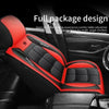 Red and black full package design car seat covers for multi-angle comfort