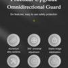A product image showing features of a Practical Upgrade Omnidirectional Guard, including aluminum alloy sections, 360° univer
