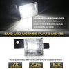 Smd led license plate lights for vehicles showing upgrade benefits and fitment details