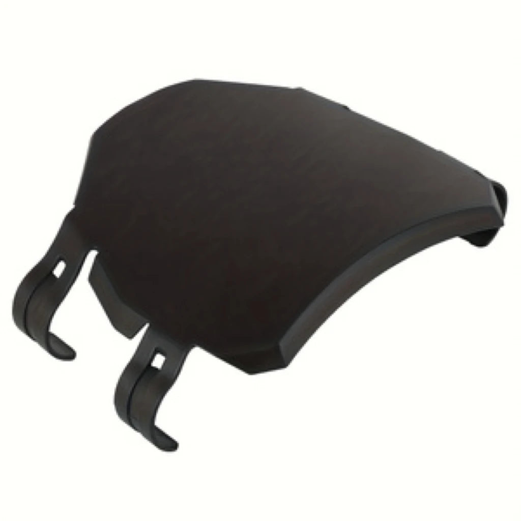 Black universal wind deflector cover designed for off-road motorcycles