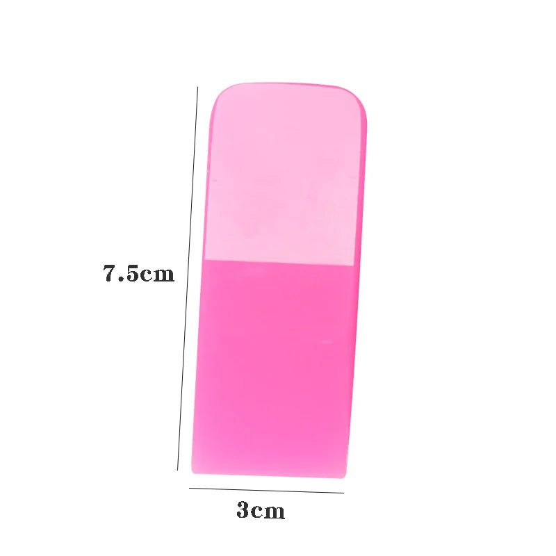 A rectangular pink anti-scratch PPF squeegee tool with dimensions 7.5cm by 3cm.