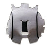 Gray microfiber leather armrest cover for a Chevy Silverado or GMC Sierra vehicle.