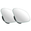 A pair of dual adjustable wide angle blind spot mirrors for vehicles.