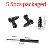 S 5 pieces packaged universal tire repair kit with various sized tools and a long rod