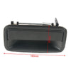 Black replacement exterior door handles with a spring mechanism and 180mm length.