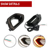 Ensemble de feux de signal clignotants LED et DRL dynamiques pour Dodge Charger, montrant l'assemblage de phare et le câblage