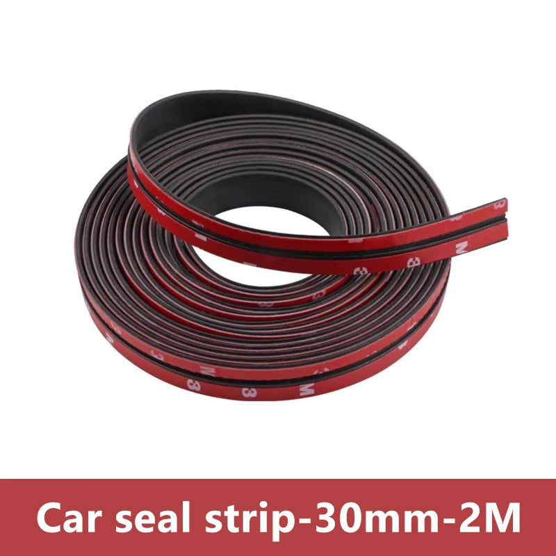 Roll of black and red car seal strip for windshield sealing